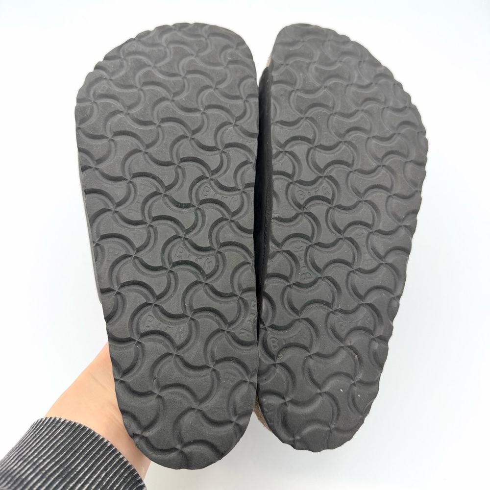 Birkenstock Granada two strap sandals black leather adjustable buckle comfy - Picture 9 of 9